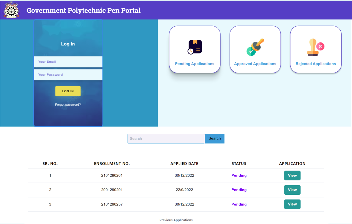 Goverment Polytecnic Pen, Portal - Image 1